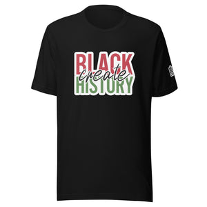 Pan-African "Create Black History" Unisex Short Sleeve Shirt